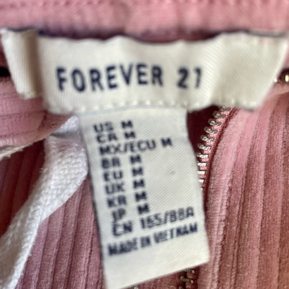 FOREVER 21 Bubblegum pink zipper-up hoodie, medium - Picture 4 of 4
